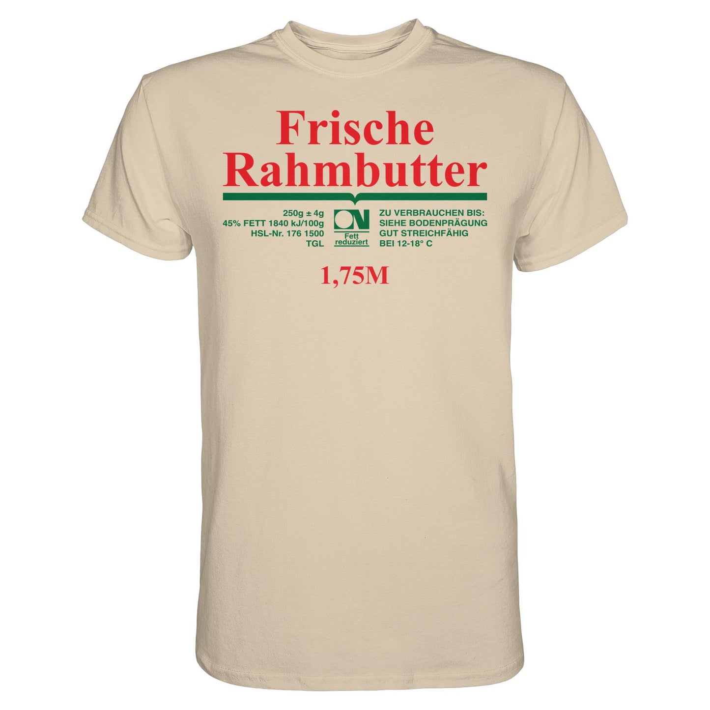 DDR Ostalgie Shirt Unisex • FRISCHE RAHMBUTTER - KONSUM