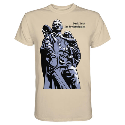 DDR Ostalgie Shirt Unisex • DANK EUCH IHR SOWJETSOLDATEN (DDR ORIGINAL-PLAKAT)