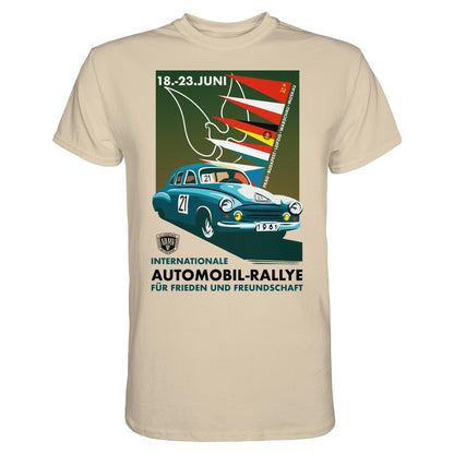 DDR Ostalgie Shirt Unisex • INTERNATIONALE RALLYE WARTBURG 1961 (ORIGINAL-PLAKAT)