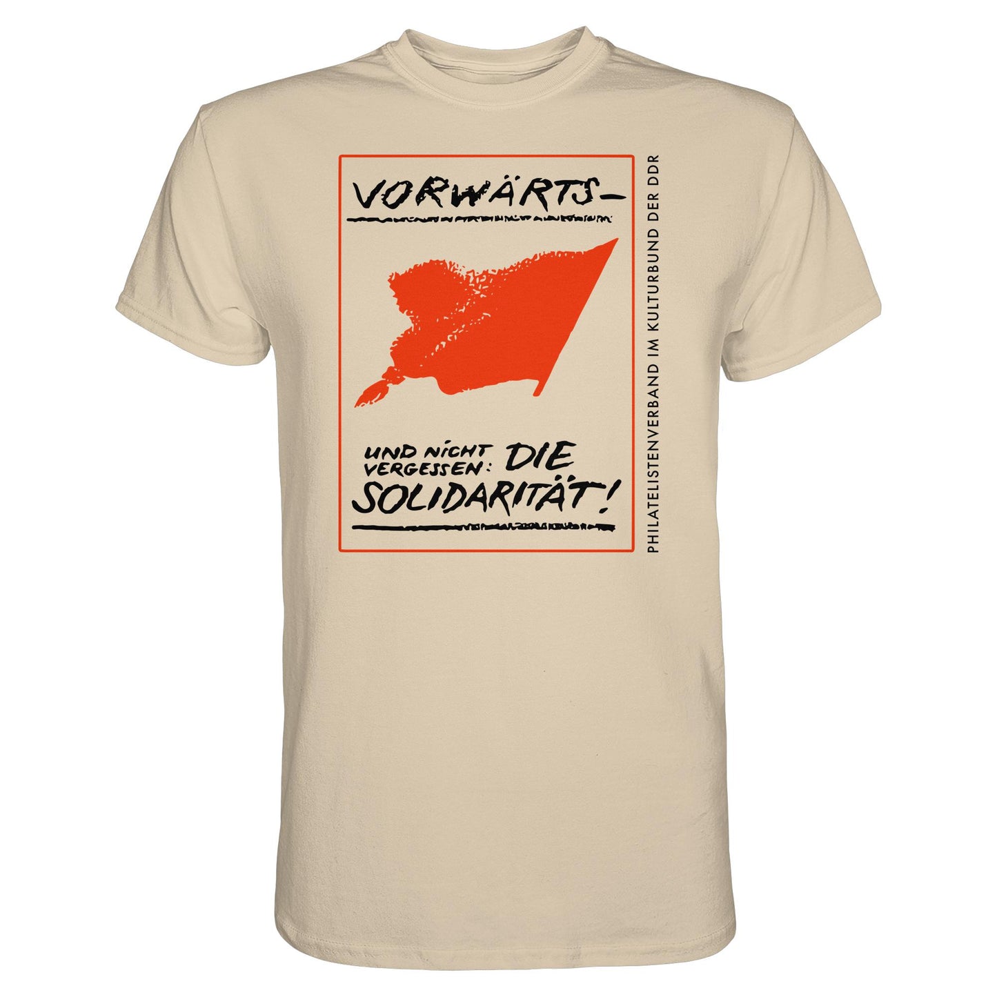 DDR Ostalgie Shirt Unisex • VORWÄRTS - UND NICHT VERGESSEN, DIE SOLIDARITÄT, KULTURBUND DER DDR