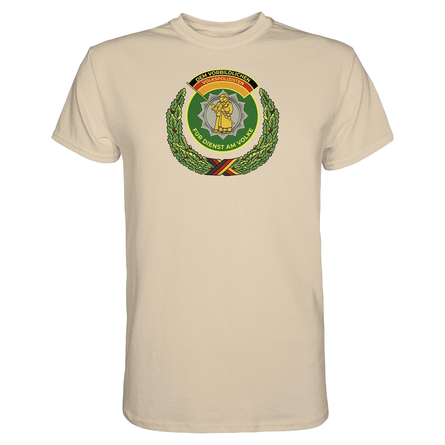 DDR Ostalgie Shirt Unisex • DEM VORBILDLICHEN VOLKSPOLIZISTEN (ABZEICHEN)