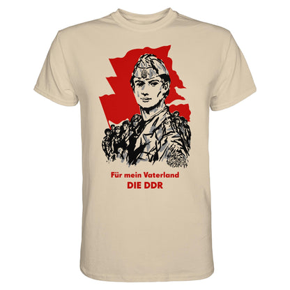 DDR Ostalgie Shirt Unisex • FÜR MEIN VATERLAND - DIE DDR (ORIGINAL GST-PLAKAT)