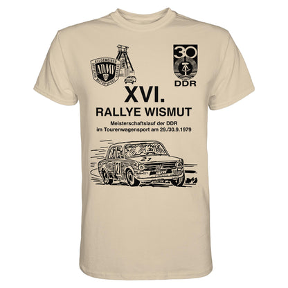 PREMIUM SHIRT UNISEX • 16. RALLYE WISMUT, MEISTERSCHAFTSLAUF DER DDR - 1979