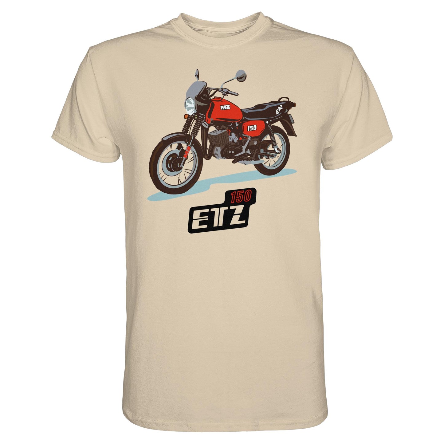 DDR Ostalgie Shirt Unisex • MZ ETZ 150 ROT (ORIGINAL DDR-PLAKAT)