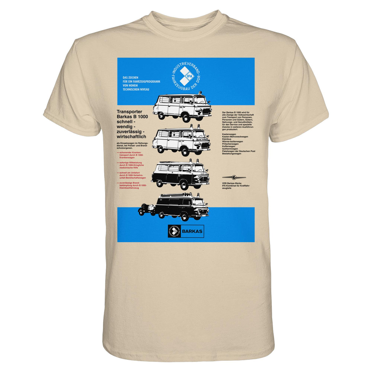 DDR Ostalgie Shirt Unisex • IFA BARKAS B 1000 (ORIGINAL-PLAKAT)