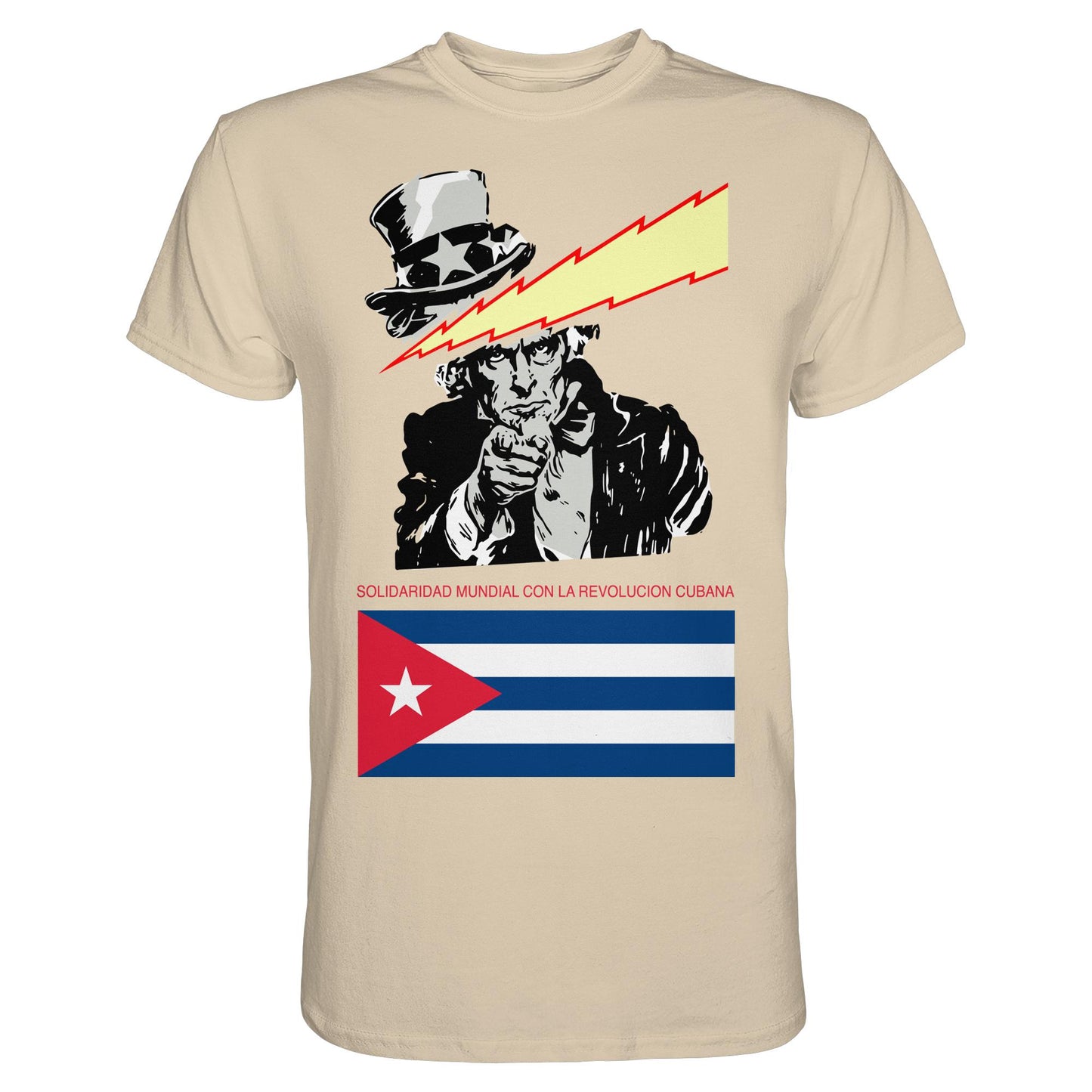 DDR Ostalgie Shirt Unisex • SOLIDARITÄT MIT DER KUBANISCHEN REVOLUTION (ORIGINAL POSTER)