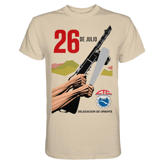 DDR Ostalgie Shirt Unisex • BEWEGUNG DES 26. JULI, KUBA (ORIGINAL POSTER)
