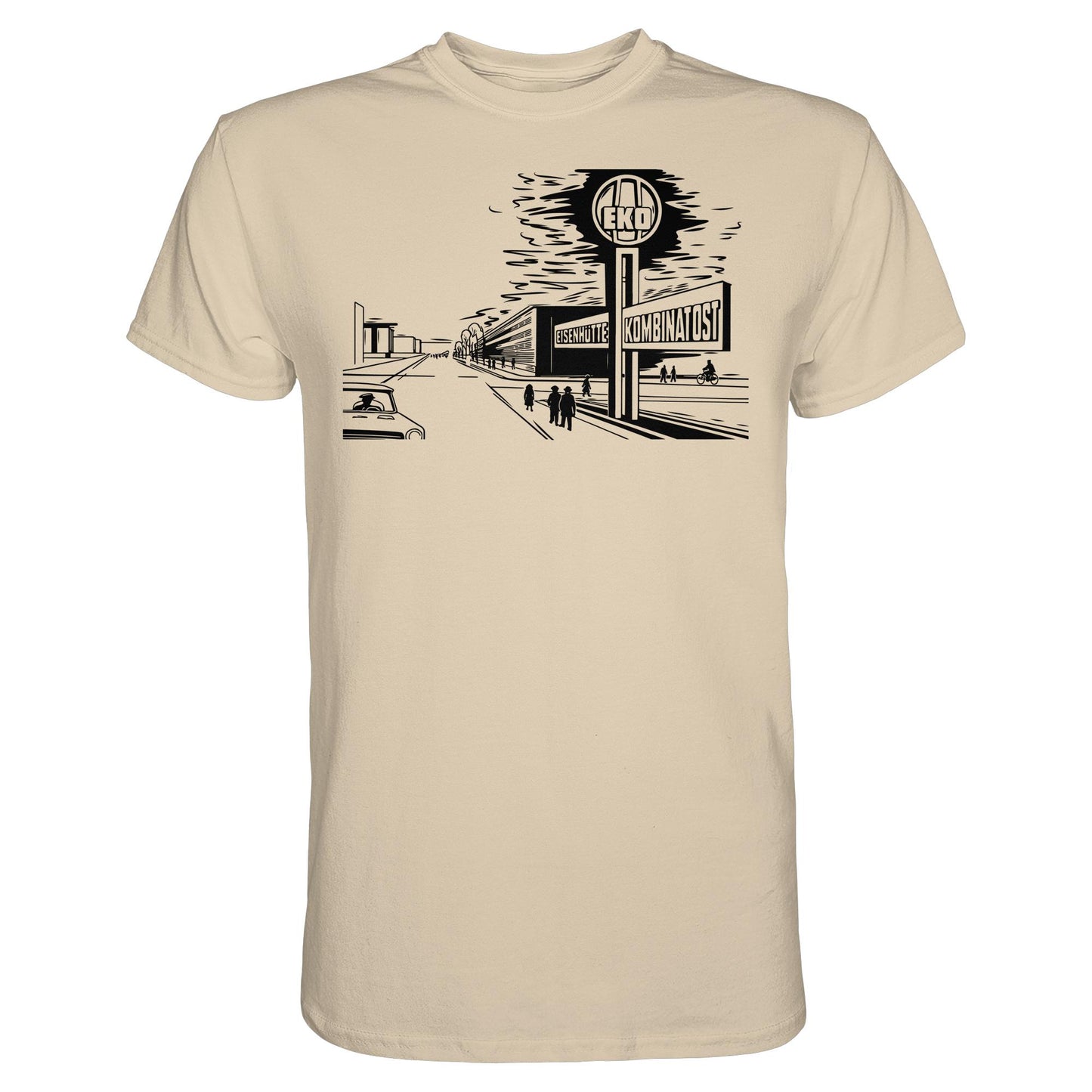 DDR Ostalgie Shirt Unisex • EISENHÜTTENKOMBINAT OST (EKO) - ORIGINAL POSTSTEMPEL