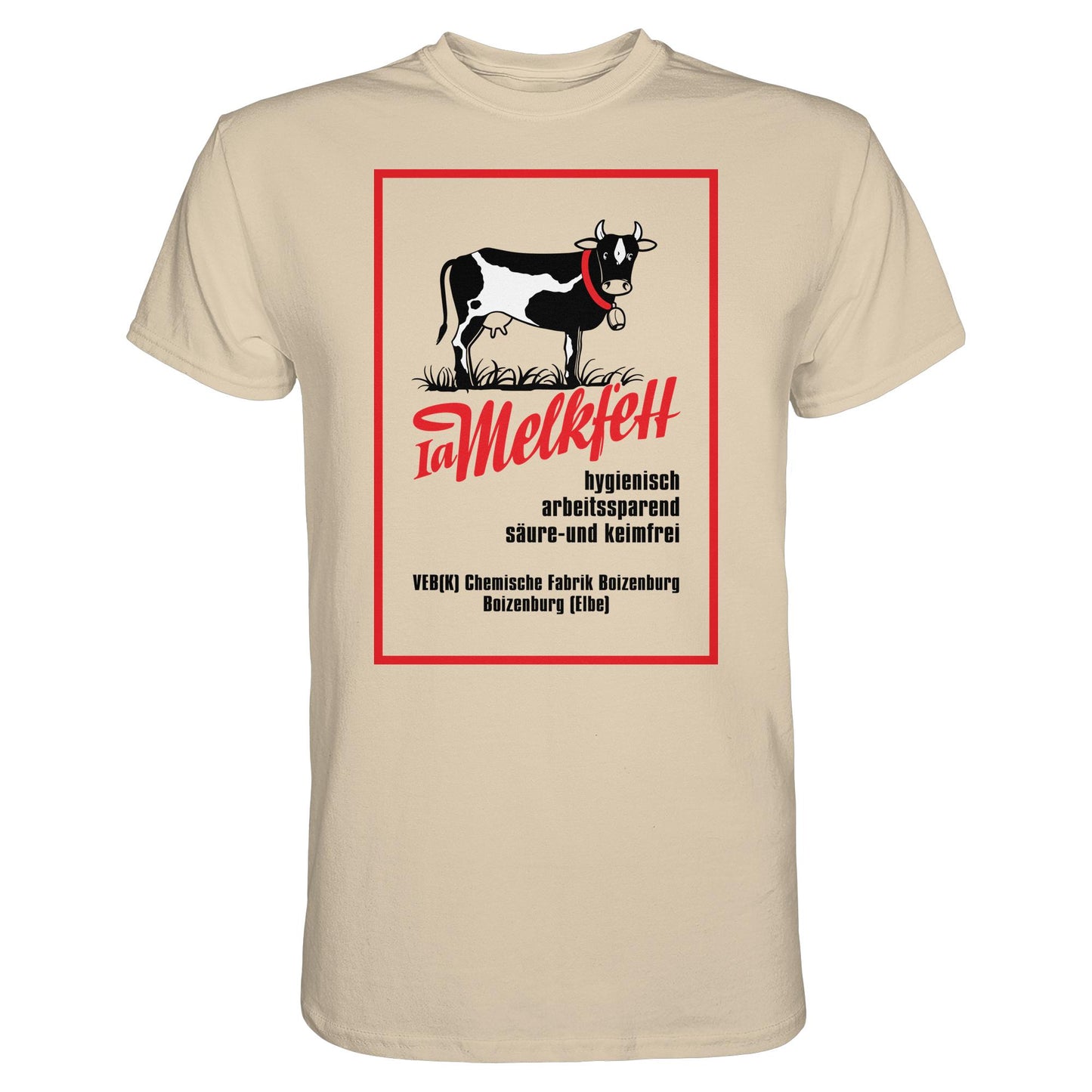 DDR Ostalgie Shirt Unisex • 1A MELKFETT - VEB BOIZENBURG