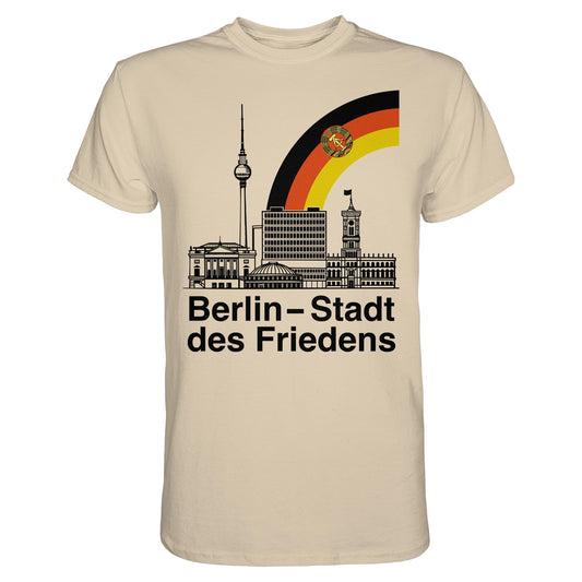 DDR Ostalgie Shirt Unisex • BERLIN - STADT DES FRIEDENS (ORIGINAL POSTSTEMPEL)