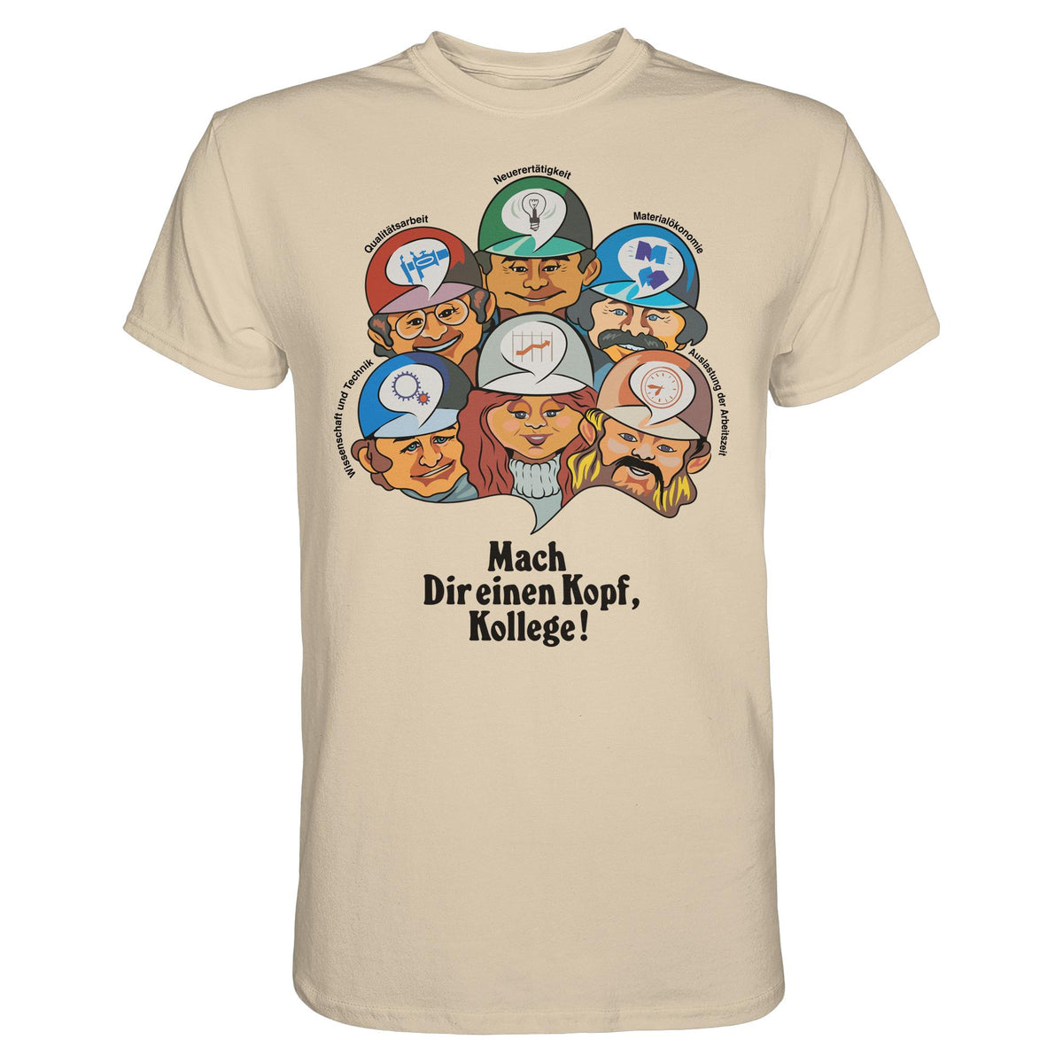 DDR Ostalgie Shirt Unisex • MACH DIR EINEN KOPF, KOLLEGE