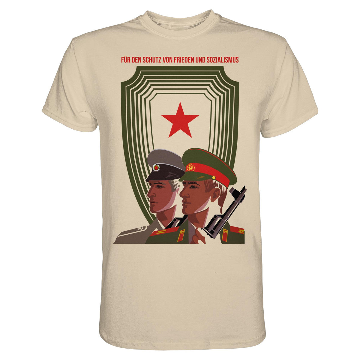 DDR Ostalgie Shirt Unisex • NVA UND CA - FÜR DEN SCHUTZ VON FRIEDEN