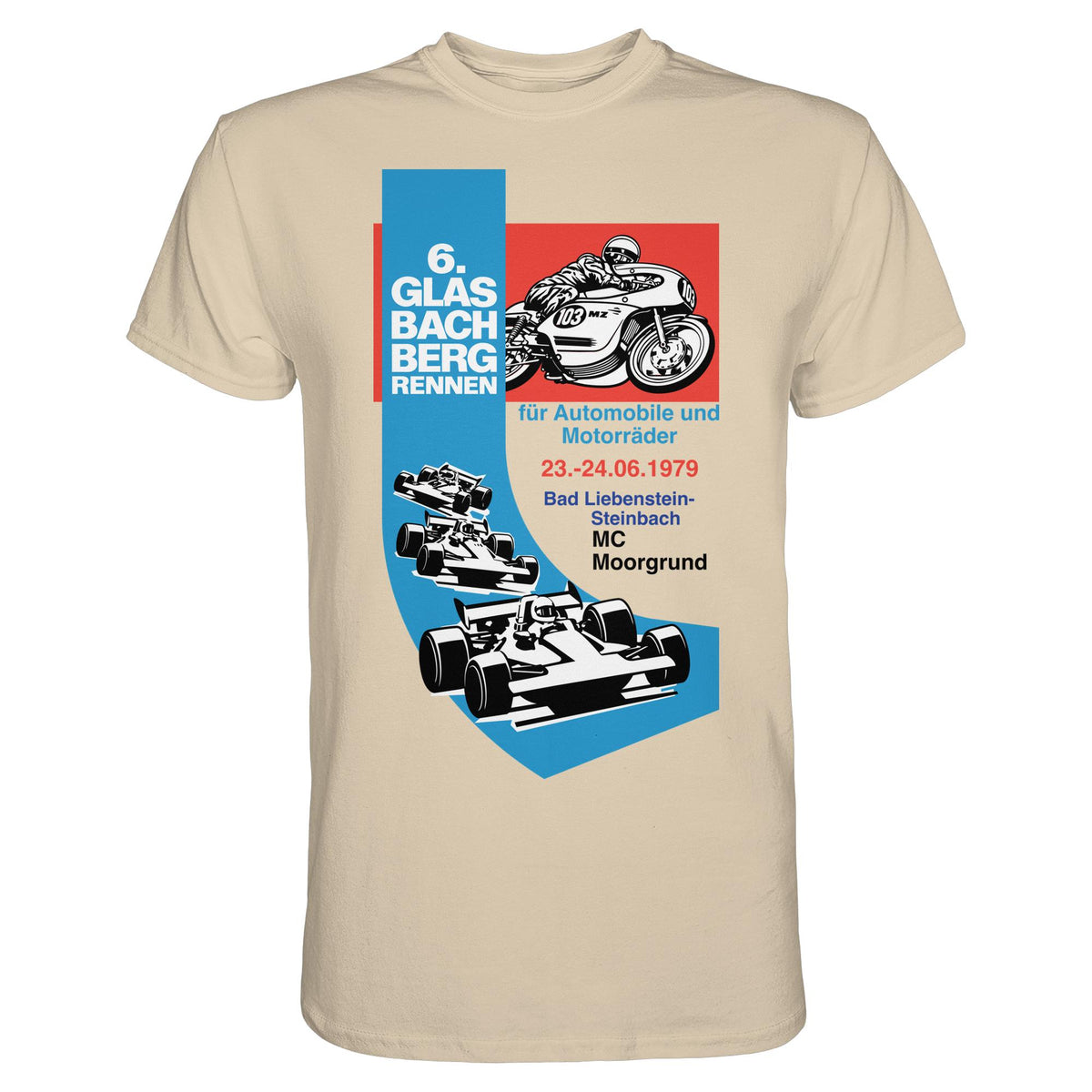 DDR Ostalgie Shirt Unisex • 6. GLASBACHBERGRENNEN 1979