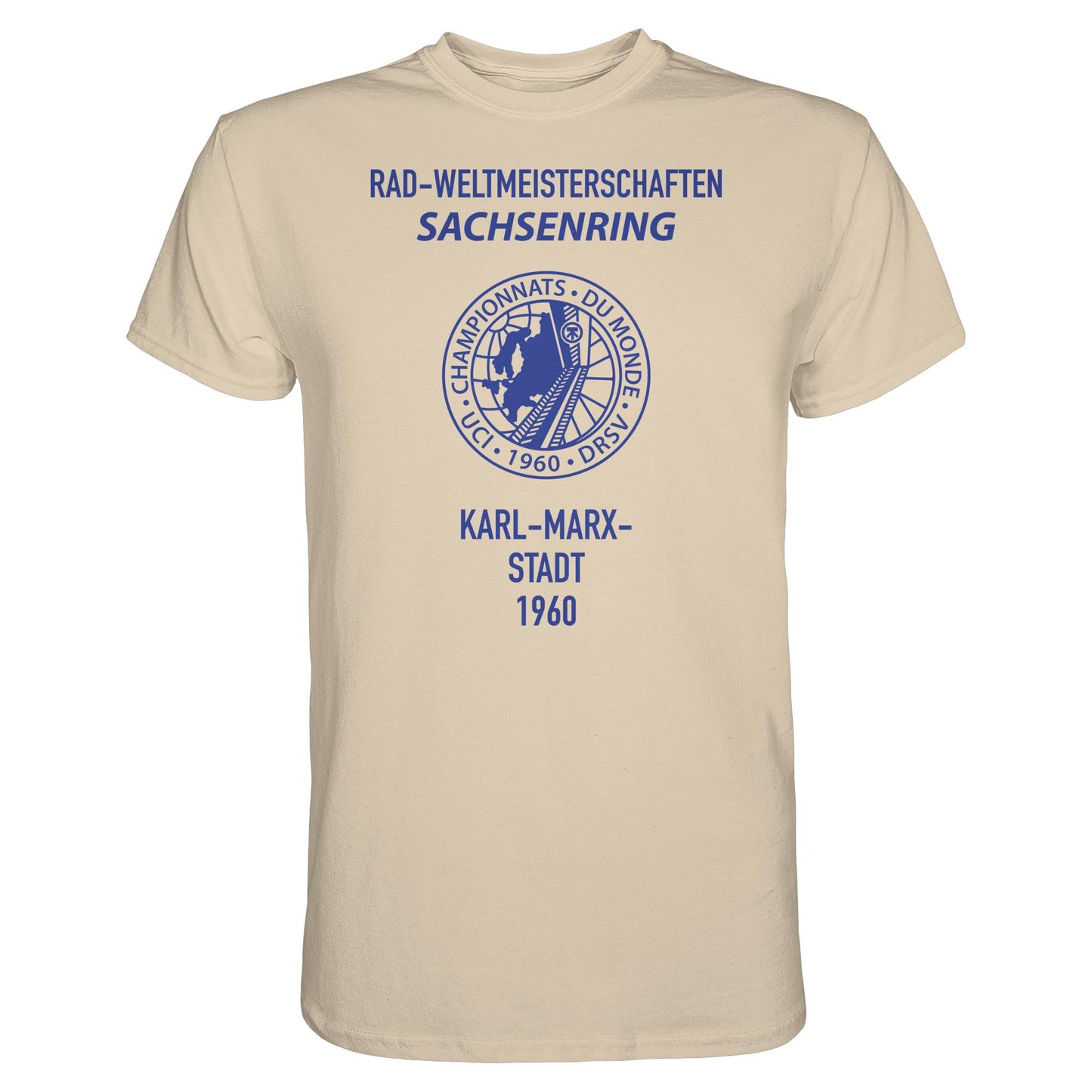 DDR Ostalgie Shirt Unisex • RADWELTMEISTERSCHAFTEN SACHSENRING, KARL-MARX-STADT 1960