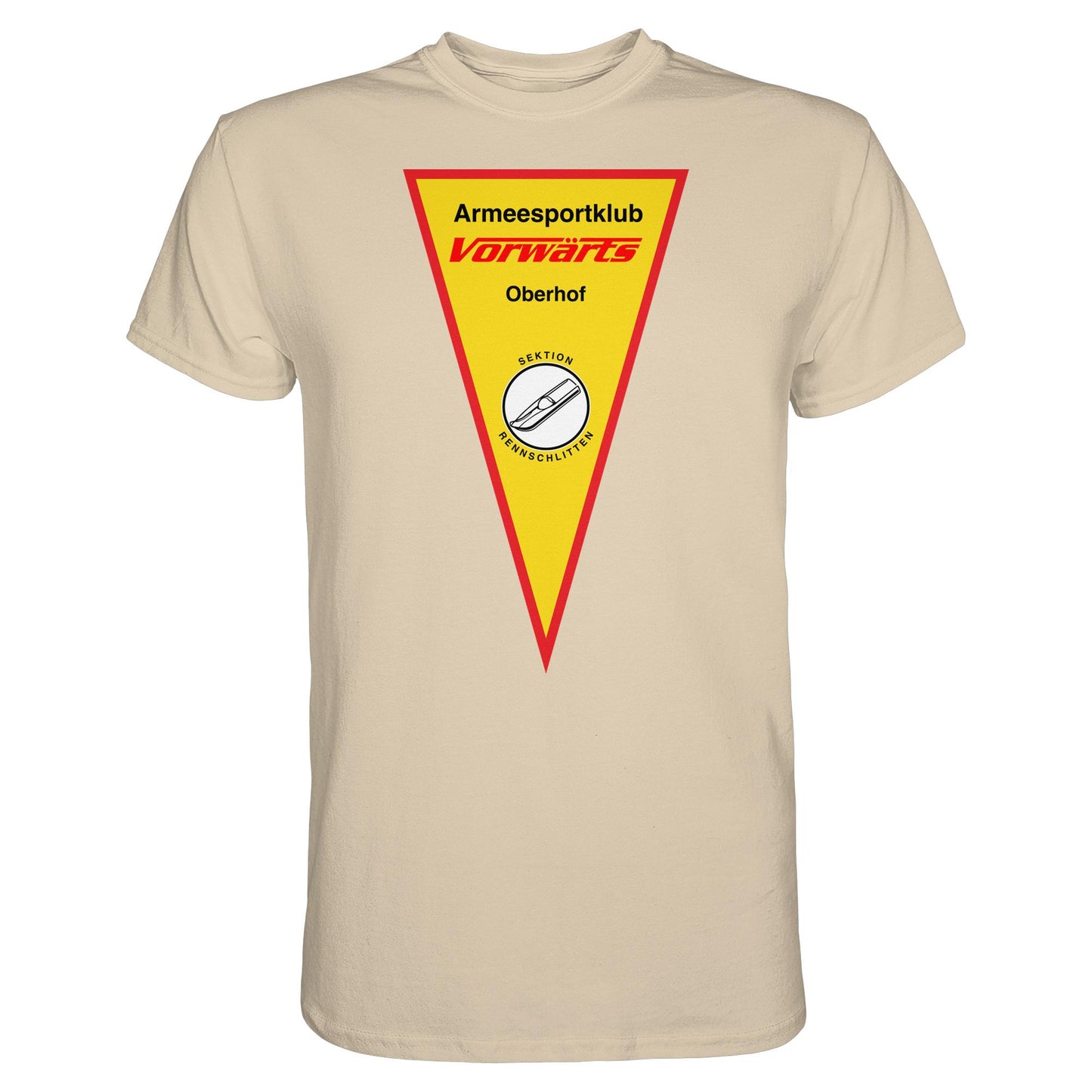 DDR Ostalgie Shirt Unisex • ARMEESPORTKLUB VORWÄRTS OBERHOF - RENNSCHLITTEN