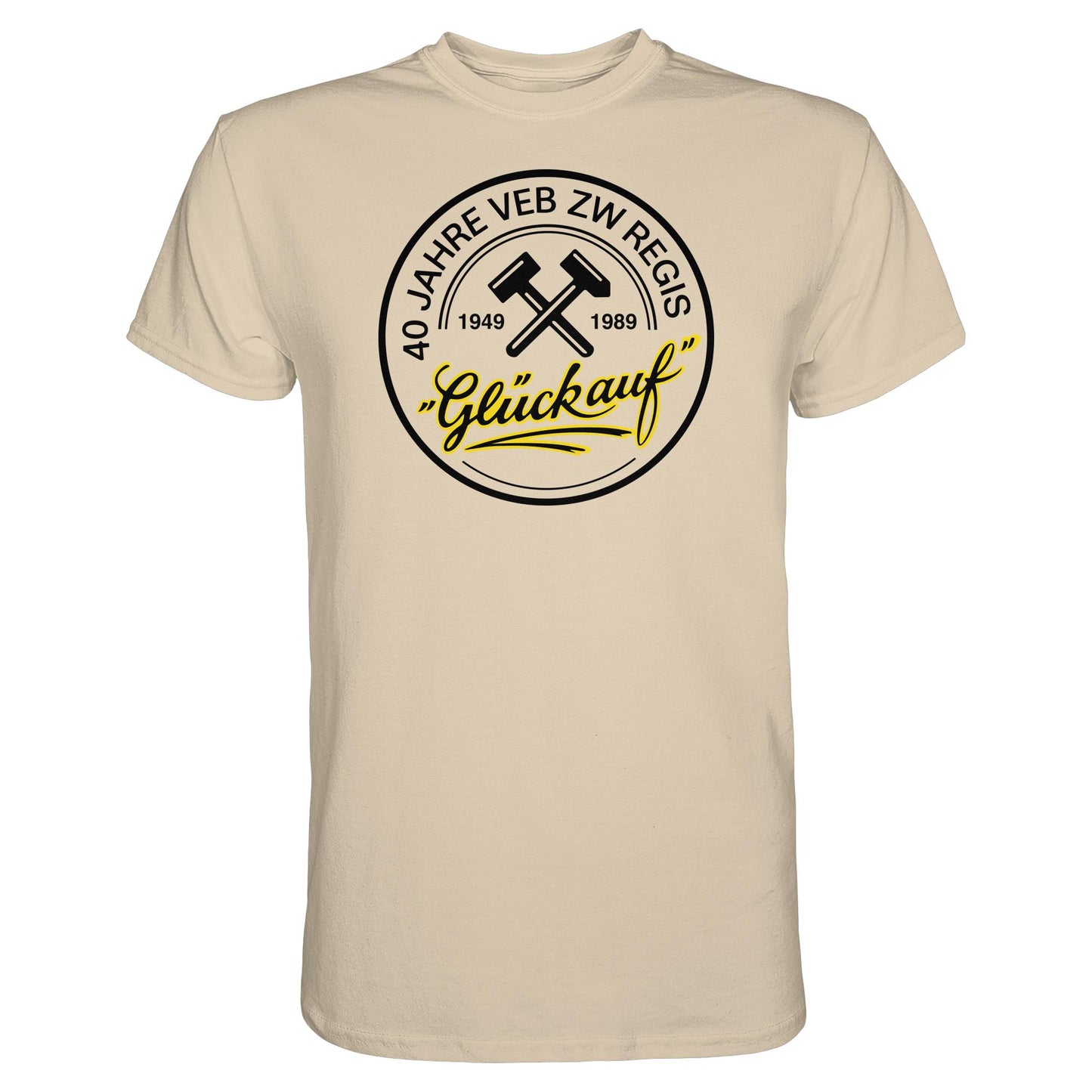 DDR Ostalgie Shirt Unisex • 40 JAHRE VEB ZW REGIS - GLÜCK AUF