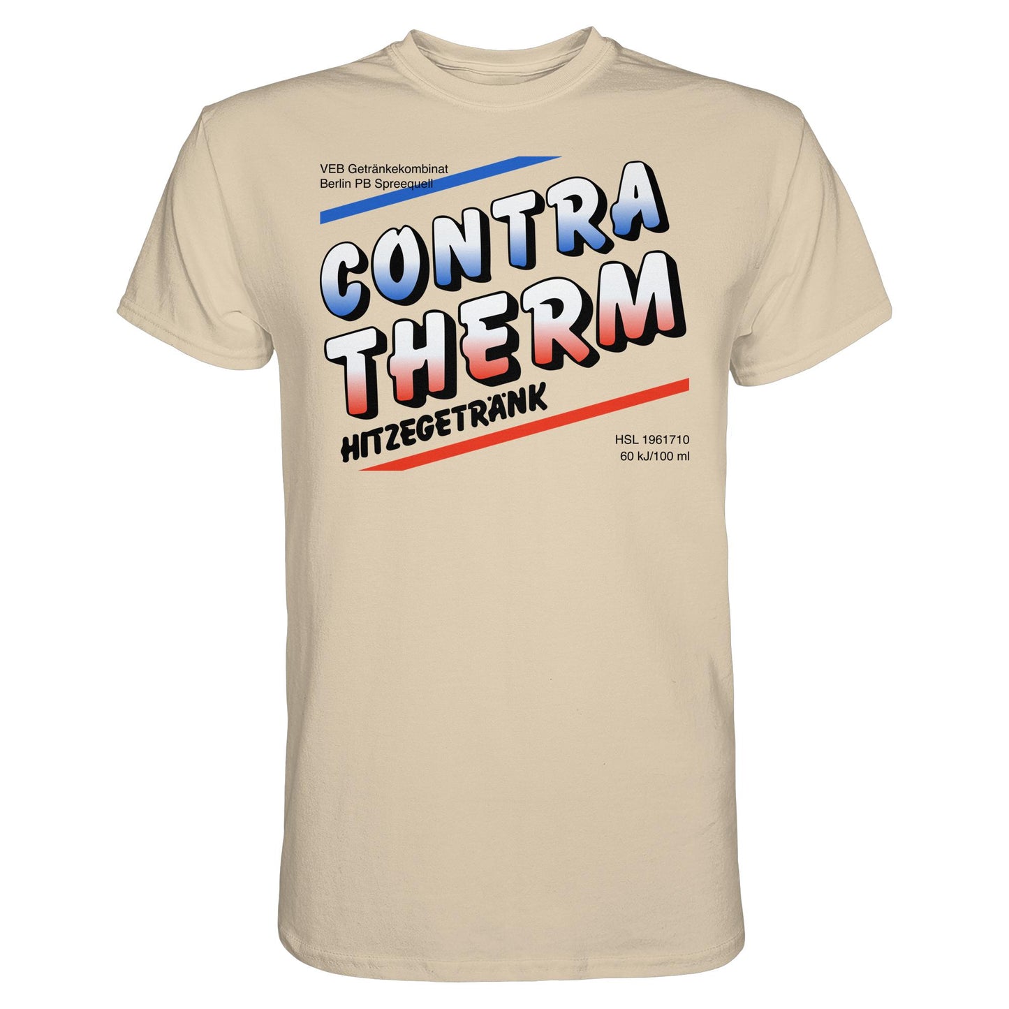 DDR Ostalgie Shirt Unisex • CONTRA THERM - VEB GETRÄNKEKOMBINAT BERLIN SPREEQUELL
