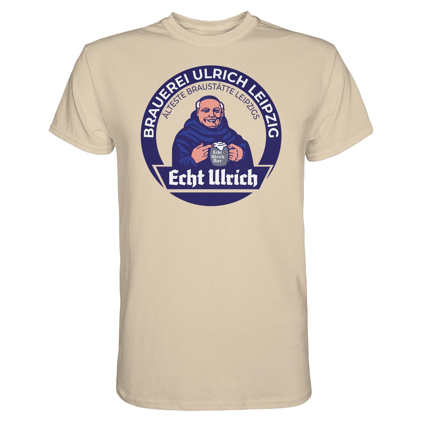 DDR Ostalgie Shirt Unisex • ECHT ULRICH BIER LEIPZIG (ORIGINAL BIERDECKEL)