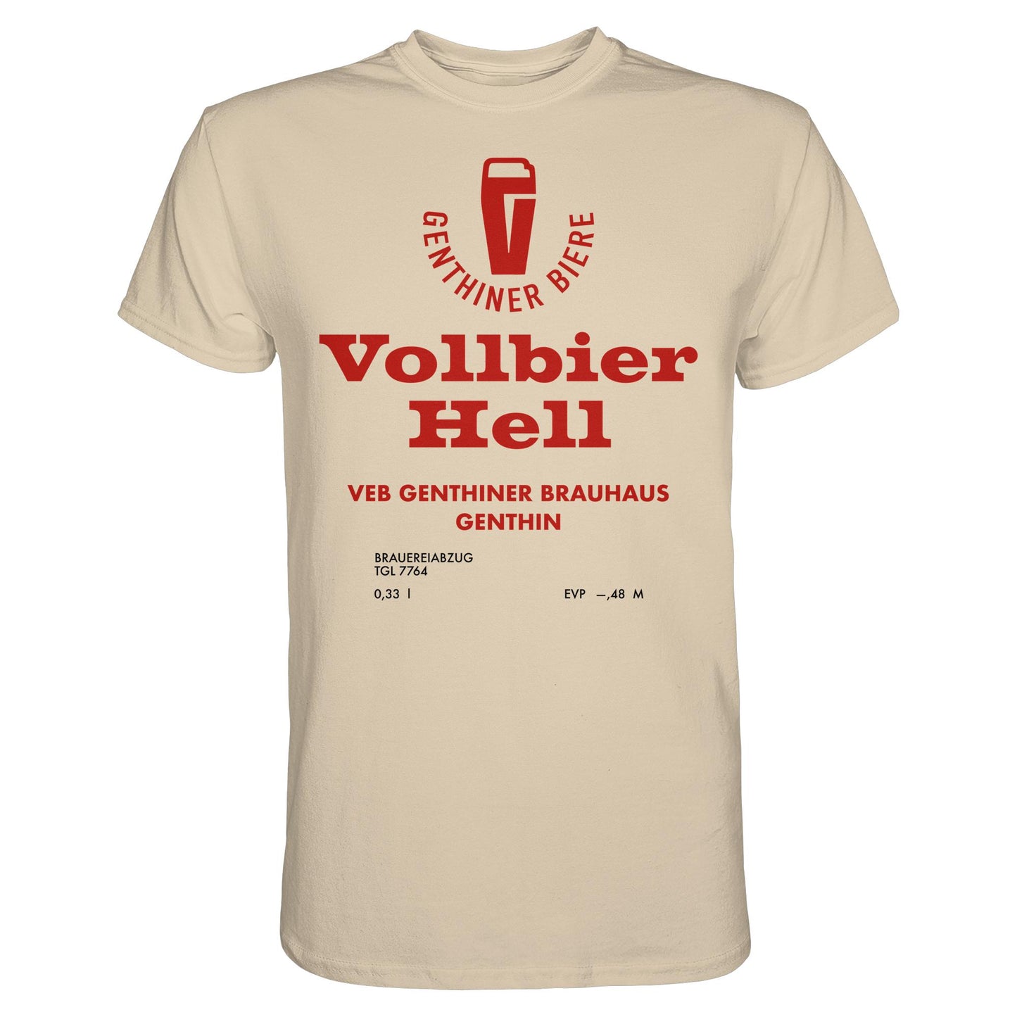 DDR Ostalgie Shirt Unisex • VEB GENTHINER BRAUHAUS