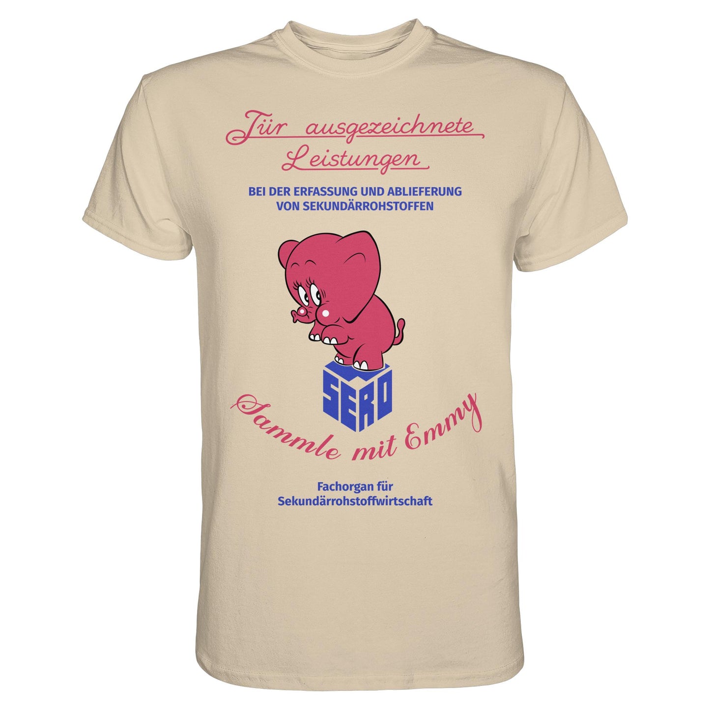 DDR Ostalgie Shirt Unisex • FÜR AUSGEZEICHNETE LEISTUNGEN - SERO EMMY (ORIGINAL-WIMPEL)