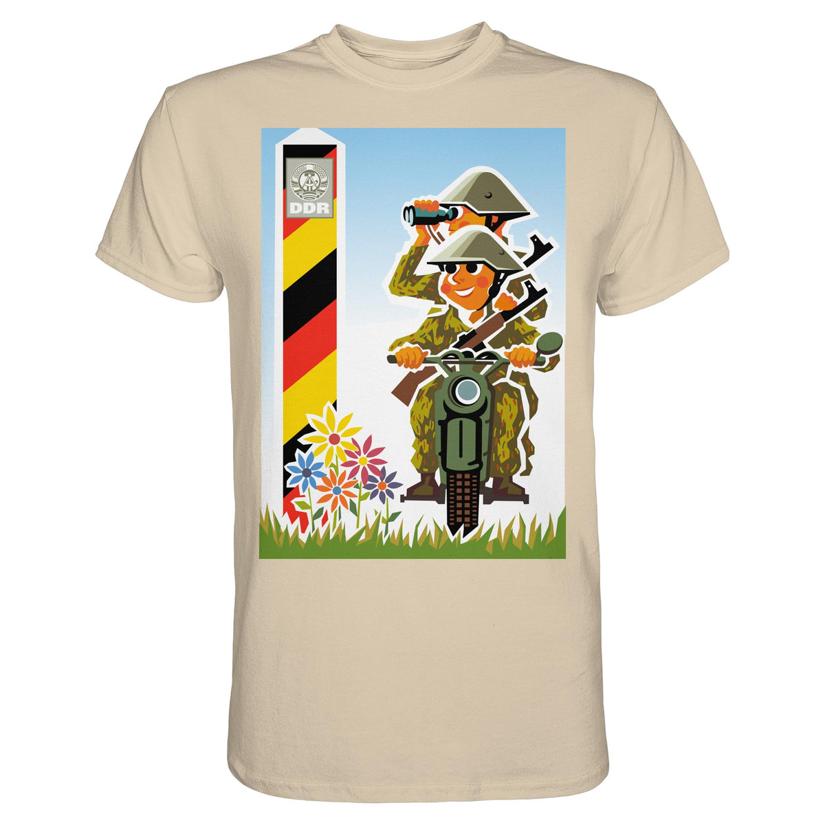 DDR Ostalgie Shirt Unisex • NVA-GRENZTRUPPEN (ORIGINAL-PLAKAT)