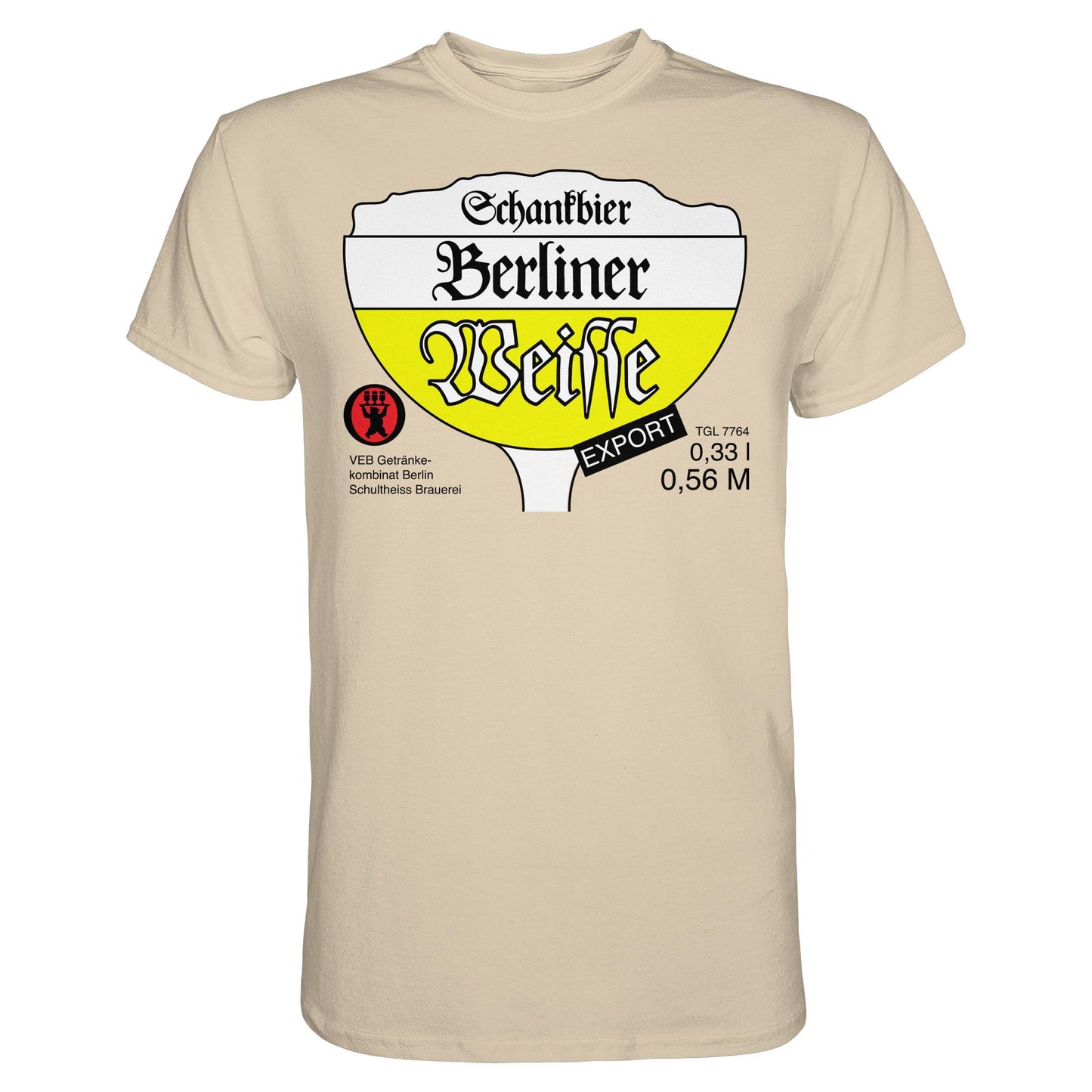 DDR Ostalgie Shirt Unisex • BERLINER WEISSE - VEB GETRÄNKEKOMBINAT BERLIN