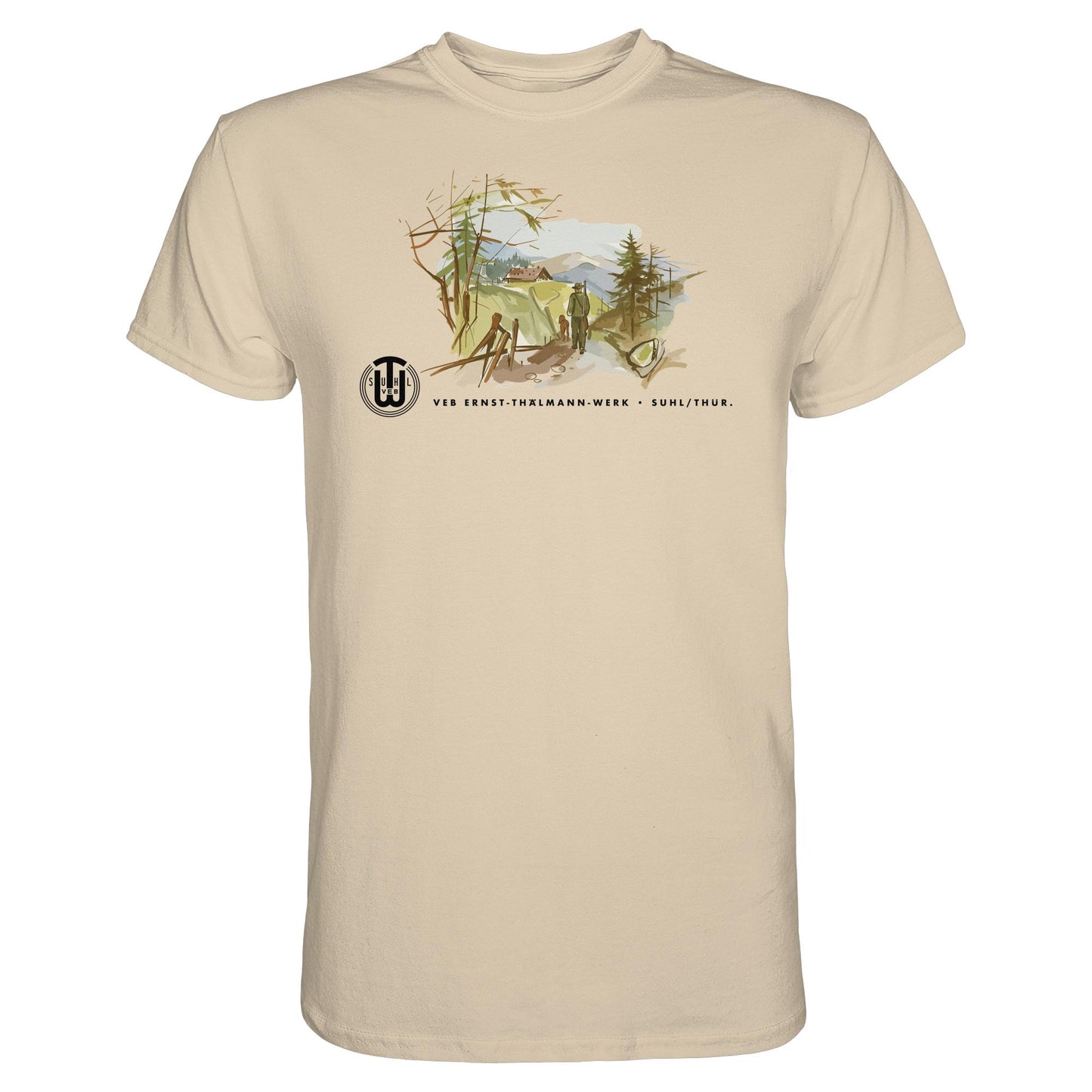 DDR Ostalgie Shirt Unisex • VEB SUHL ERNST-THÄLMANN-WERK (ORIGINAL-PROSPEKT)