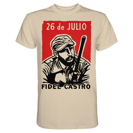 DDR Ostalgie Shirt Unisex • FIDEL CASTRO - BEWEGUNG DES 26. JULI