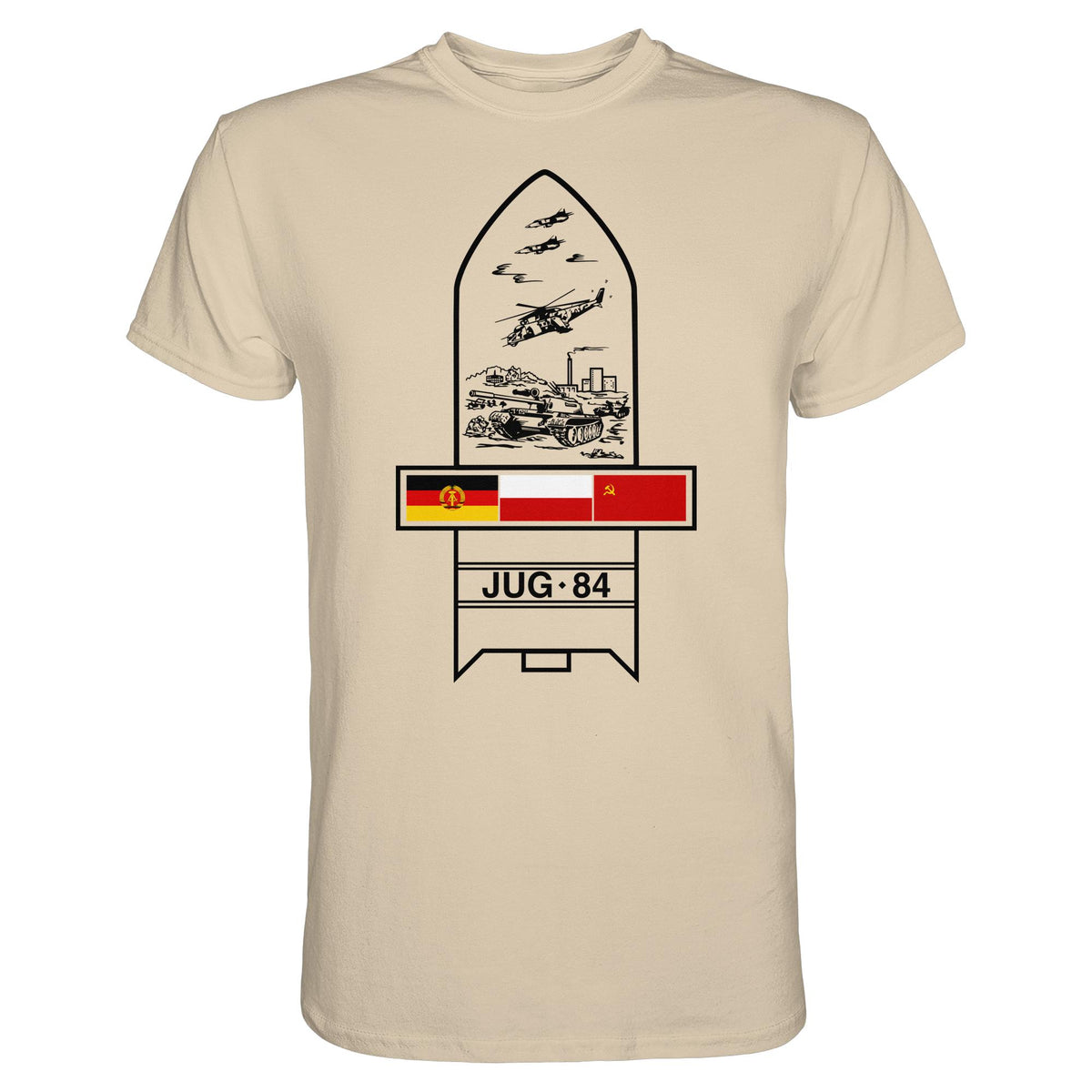 DDR Ostalgie Shirt Unisex • JUG-84 MANÖVER - SOWJETUNION, POLEN, DDR