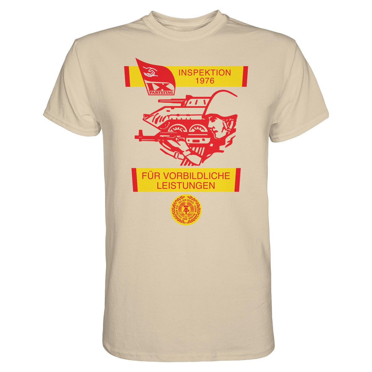 DDR Ostalgie Shirt Unisex • NVA - WIMPEL FÜR VORBILDLICHE LEISTUNGEN 1976