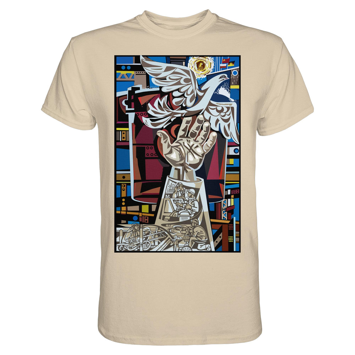 DDR Ostalgie Shirt Unisex • WALTER WOMACKA - MOSAIK MAGISTRALE EISENHÜTTENSTADT (1965)