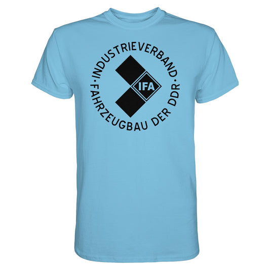 DDR Ostalgie Shirt Unisex • IFA INDUSTRIEVERBAND FAHRZEUGBAU ( LOGO 1970er) - hell