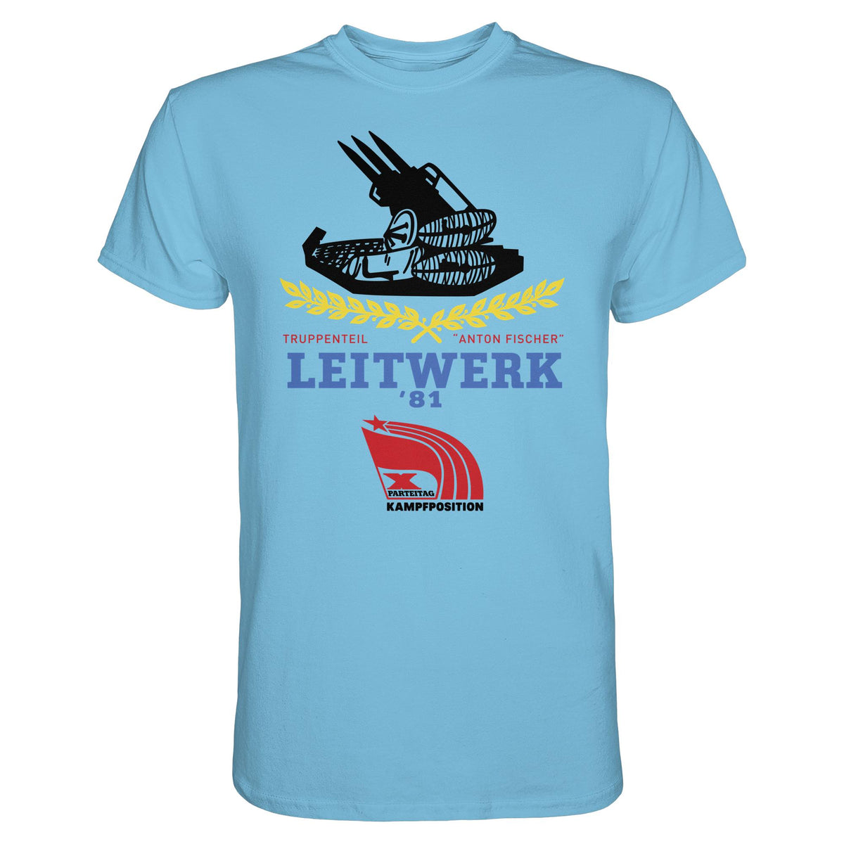 DDR Ostalgie Shirt Unisex • LEITWERK 81, TRUPPENTEIL ANTON FISCHER