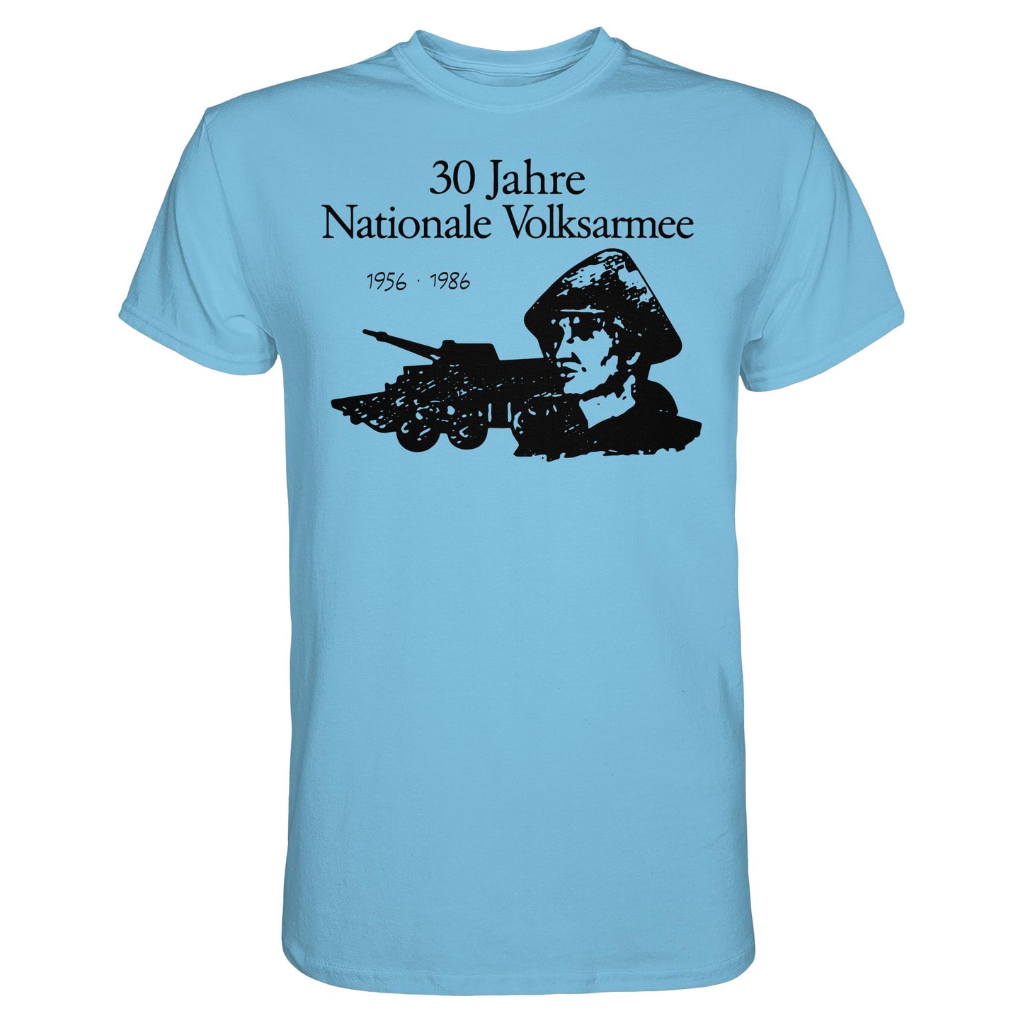 DDR Ostalgie Shirt Unisex • 30 JAHRE NATIONALE VOLKSARMEE (ORIGINAL BRIEFMARKE)