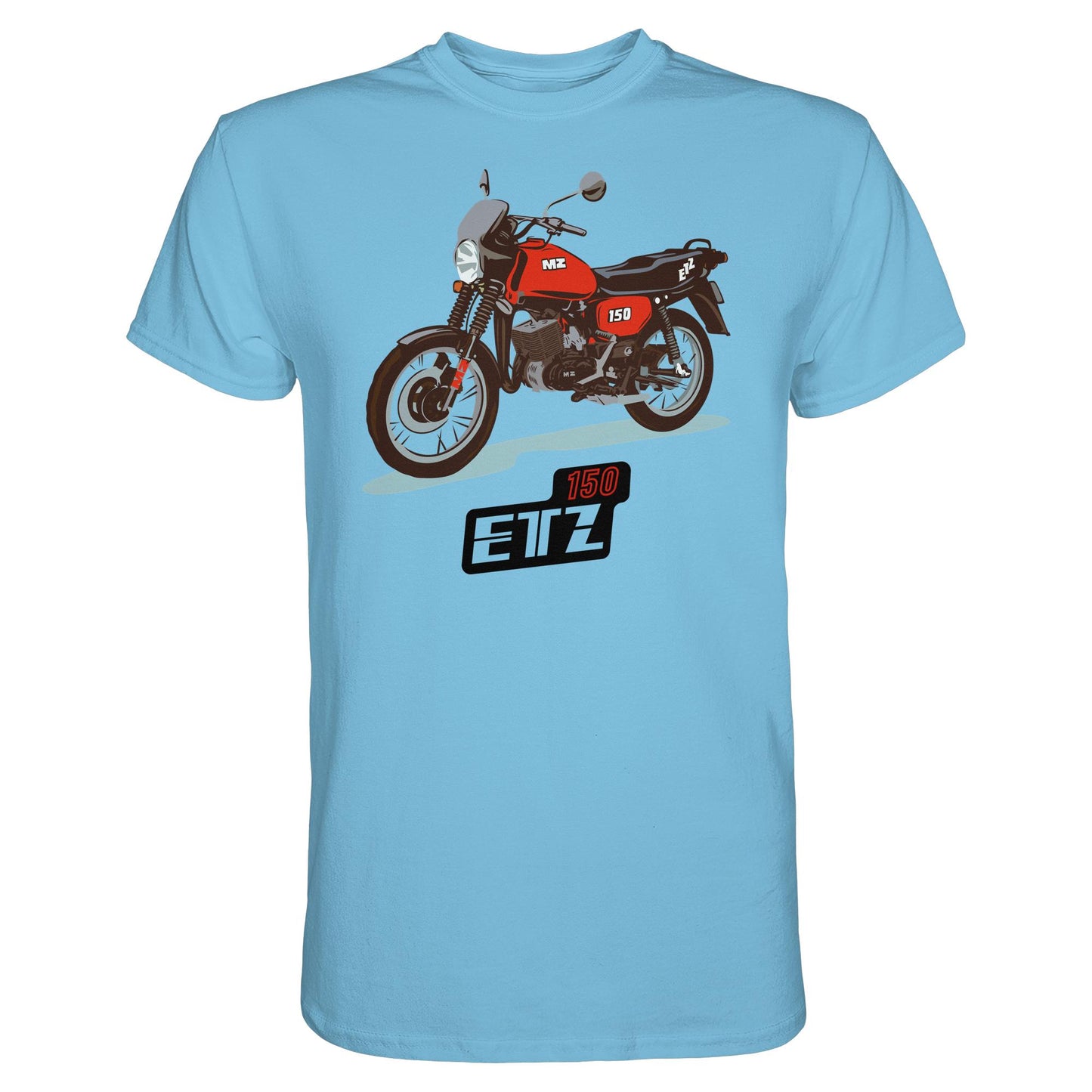 DDR Ostalgie Shirt Unisex • MZ ETZ 150 ROT (ORIGINAL DDR-PLAKAT)