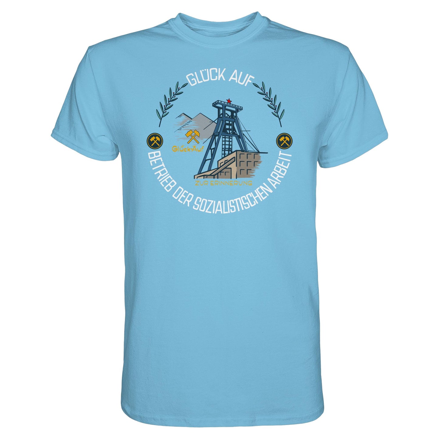 DDR Ostalgie Shirt Unisex • WISMUT - GLÜCK AUF