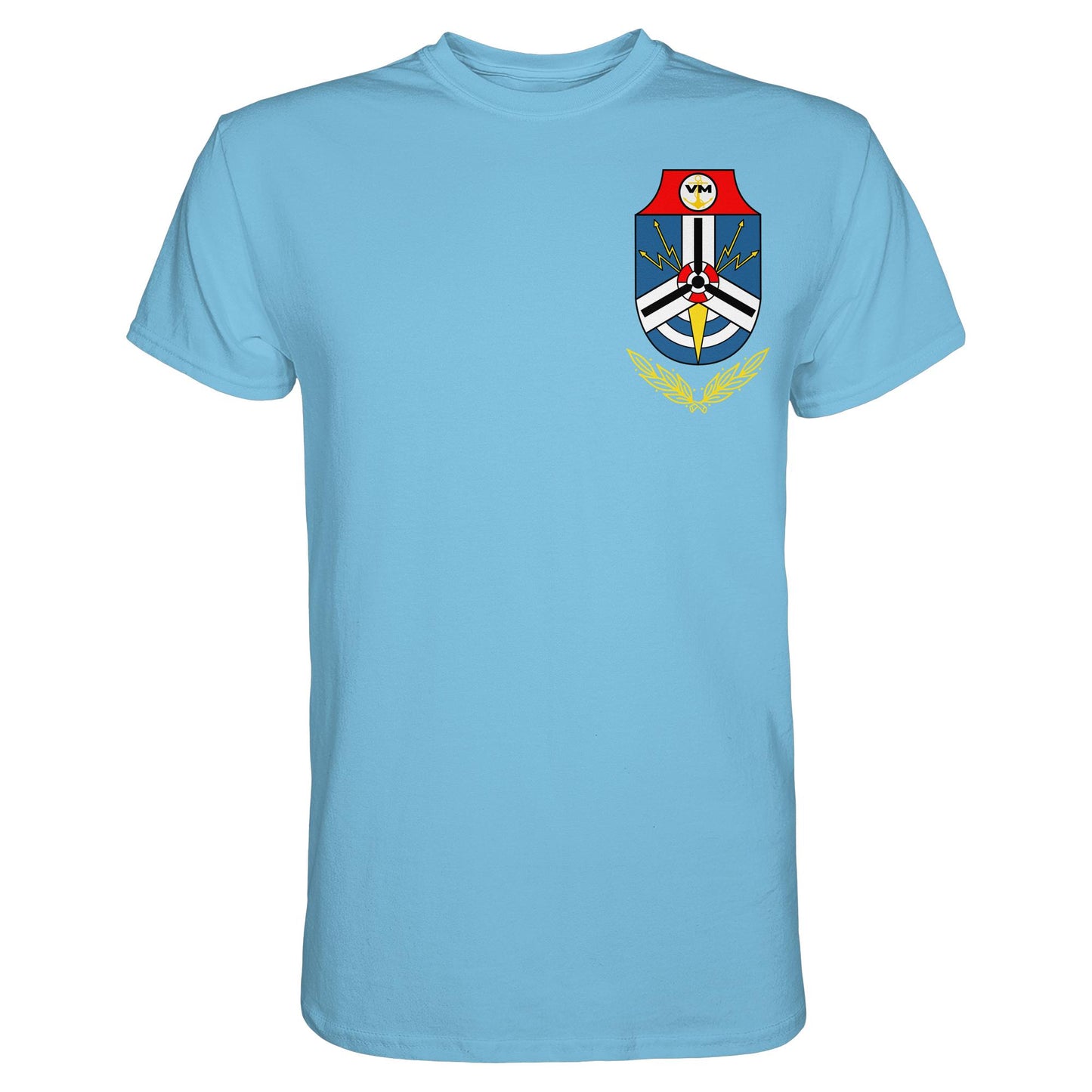 DDR Ostalgie Shirt Unisex • NVA EMBLEM - MARINEGESCHWADER 18 - KURT BARTHEL