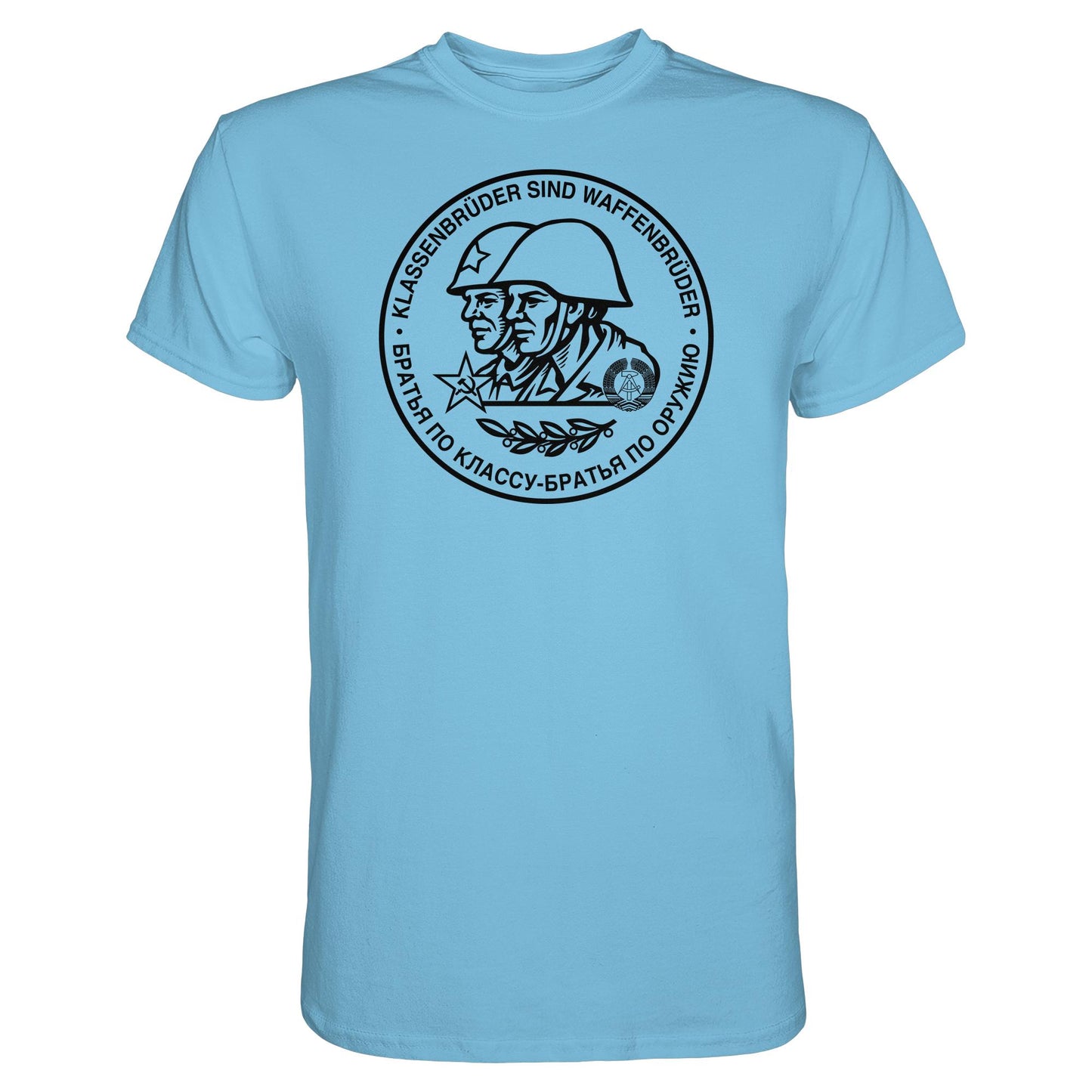 DDR Ostalgie Shirt Unisex • KLASSENBRÜDER SIND WAFFENBRÜDER (NVA)
