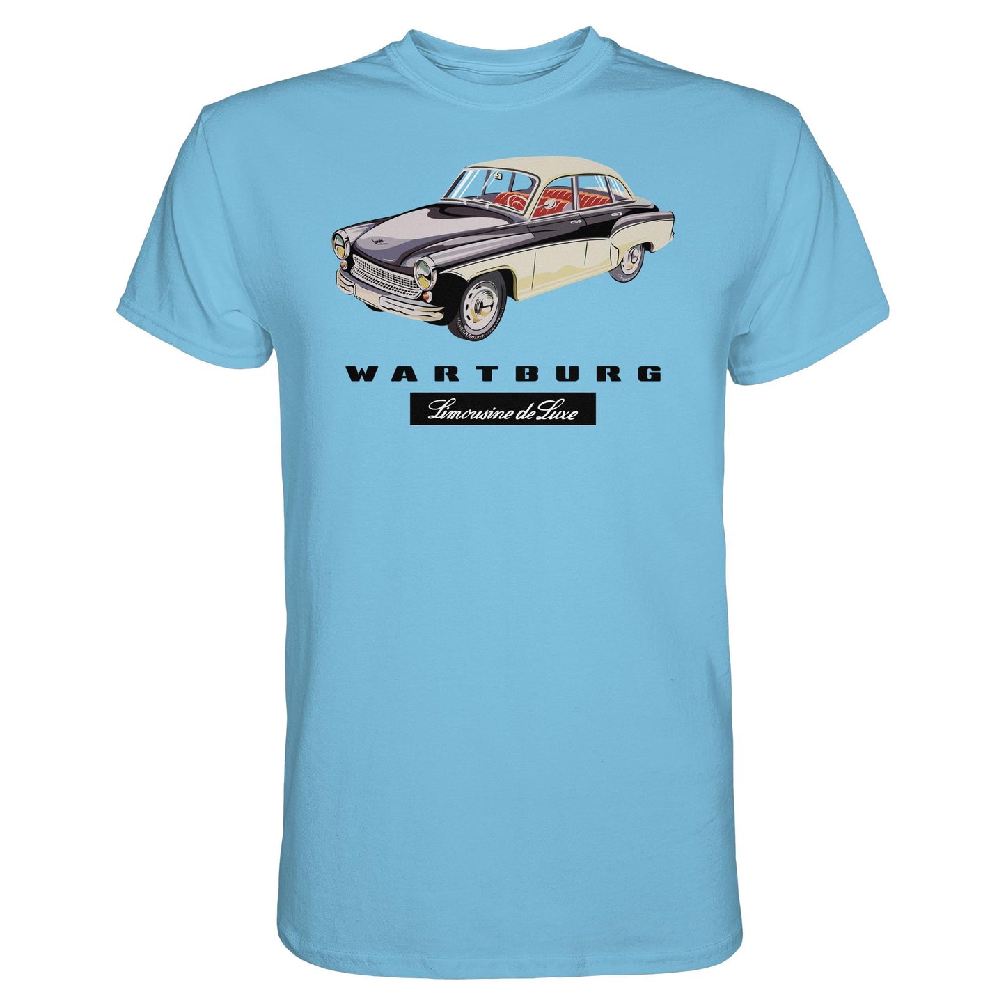 DDR Ostalgie Shirt Unisex • WARTBURG - LIMOUSINE DE LUXE (ORIGINAL WERBUNG)
