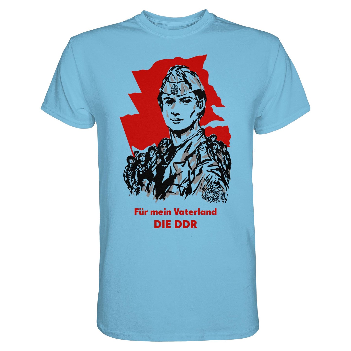 DDR Ostalgie Shirt Unisex • FÜR MEIN VATERLAND - DIE DDR (ORIGINAL GST-PLAKAT)