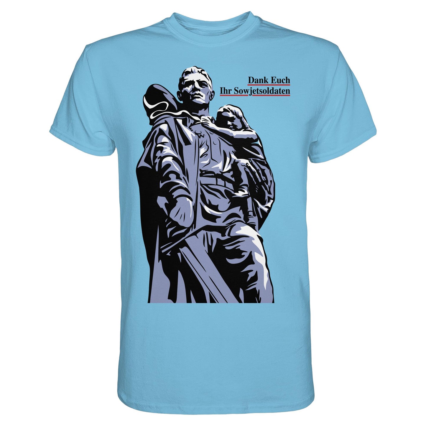 DDR Ostalgie Shirt Unisex • DANK EUCH IHR SOWJETSOLDATEN (DDR ORIGINAL-PLAKAT)