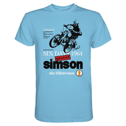 DDR Ostalgie Shirt Unisex • SIMSON GEWINNT SILBERVASE - SIX DAYS 1964