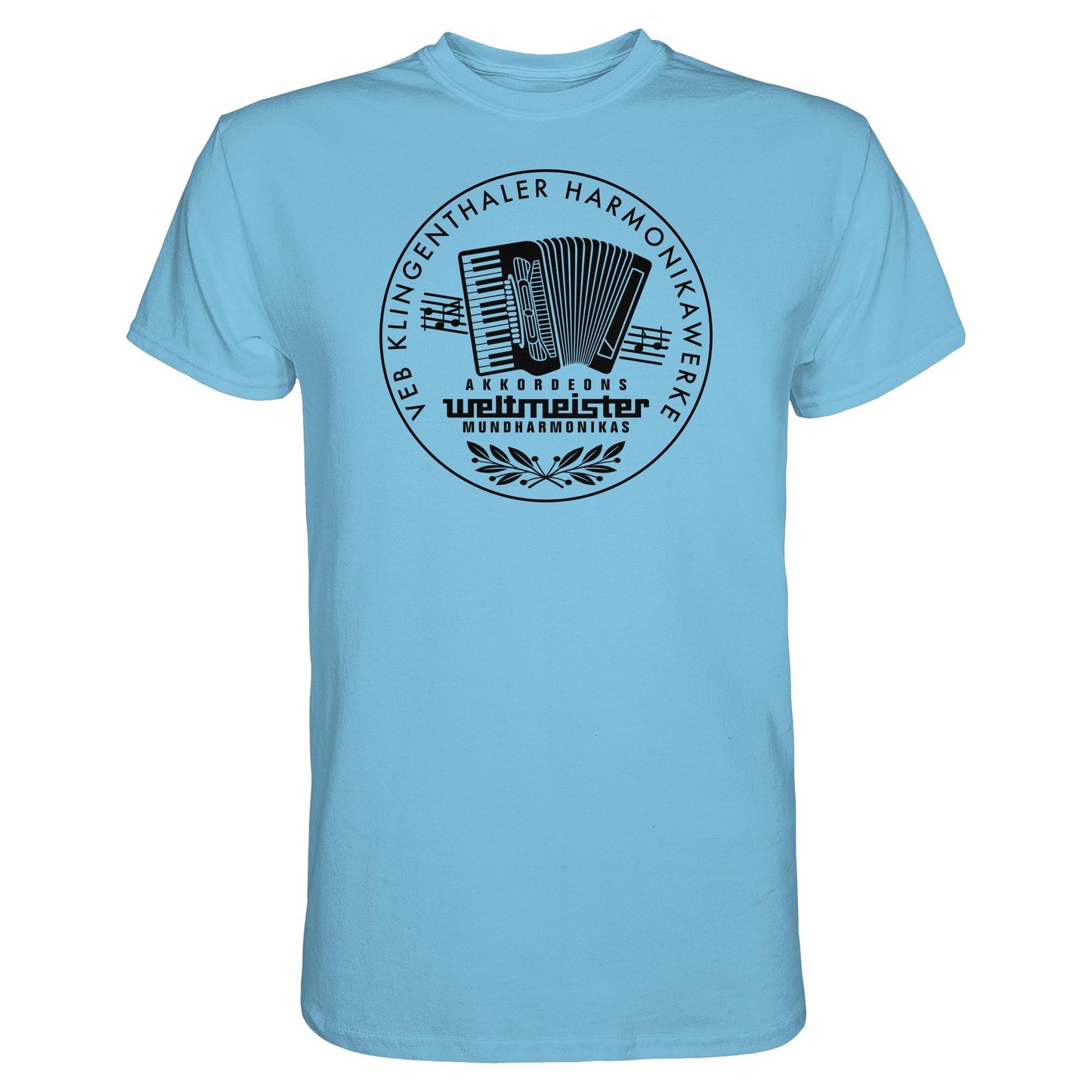 DDR Ostalgie Shirt Unisex • WELTMEISTER VEB KLINGENTHALER HARMONIKAWERKE