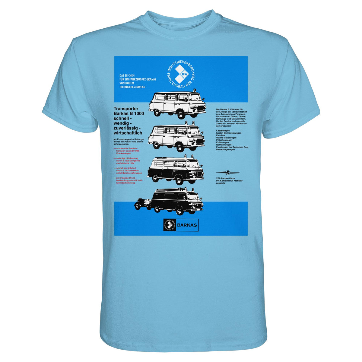 DDR Ostalgie Shirt Unisex • IFA BARKAS B 1000 (ORIGINAL-PLAKAT)