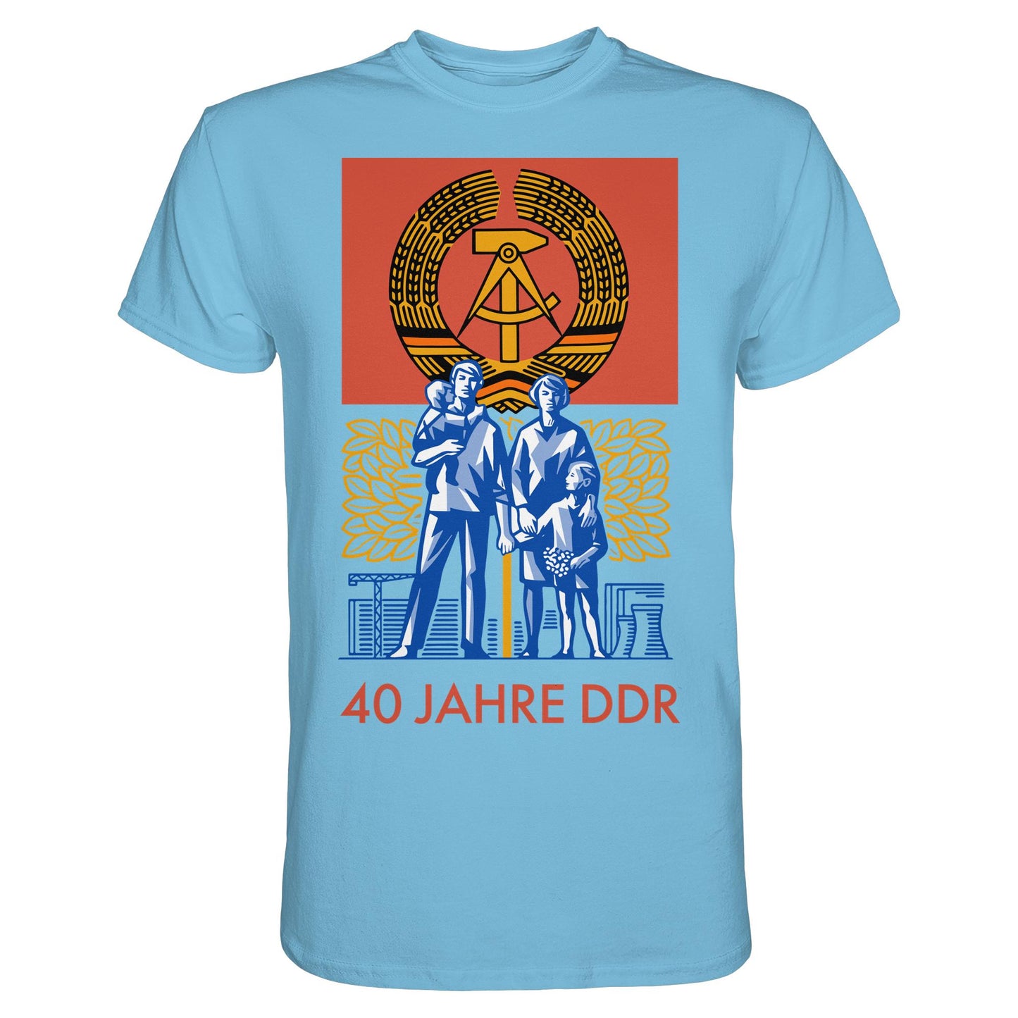 DDR Ostalgie Shirt Unisex • 40 JAHRE DDR (BRIEFMARKE)