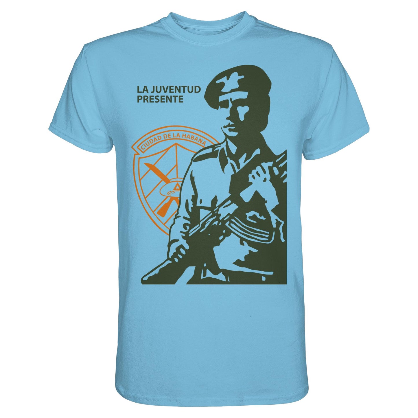 DDR Ostalgie Shirt Unisex • LA JUVENTUD PRESENTE CIUDAD DE LA HABANA (DIE JUGEND HAVANNAS IST AKTIV)