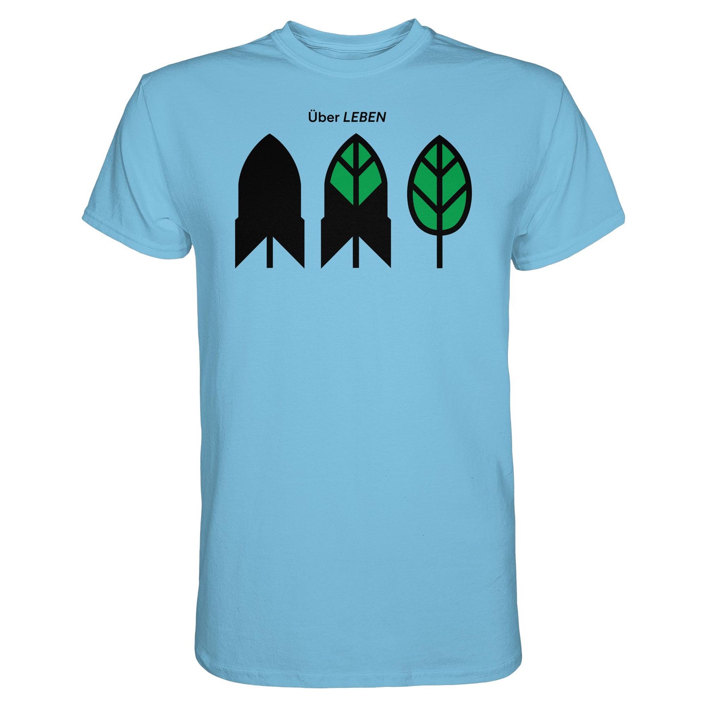 DDR Ostalgie Shirt Unisex • ÜBER LEBEN (ORIGINAL FRIEDENS-PLAKAT)