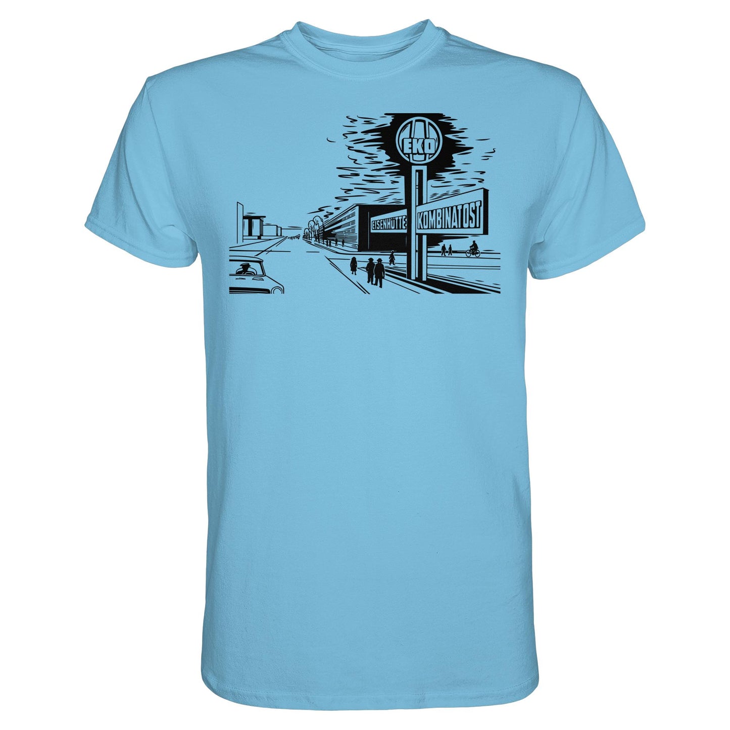 DDR Ostalgie Shirt Unisex • EISENHÜTTENKOMBINAT OST (EKO) - ORIGINAL POSTSTEMPEL