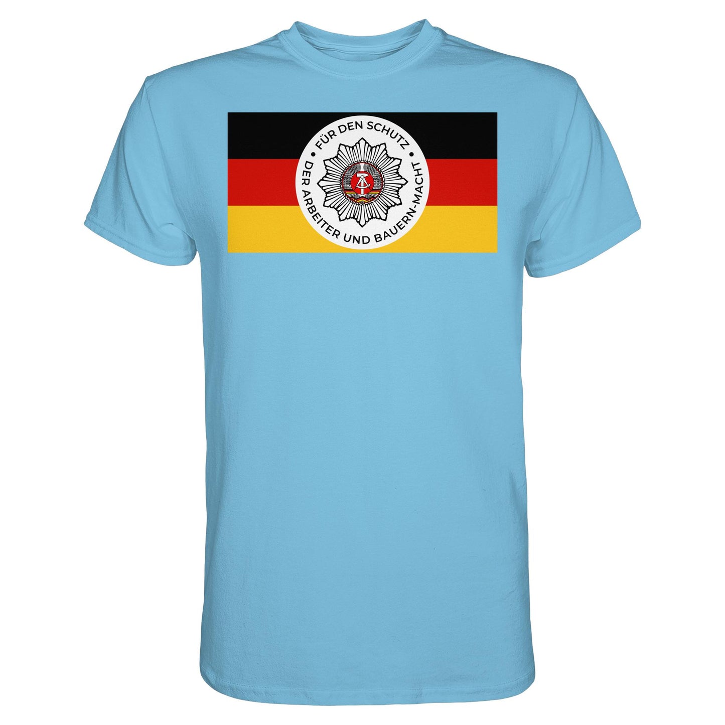 DDR Ostalgie Shirt Unisex • NVA - FÜR DEN SCHUTZ DER ARBEITER- UND BAUERNMACHT (ORIGINAL BANDEROLE)