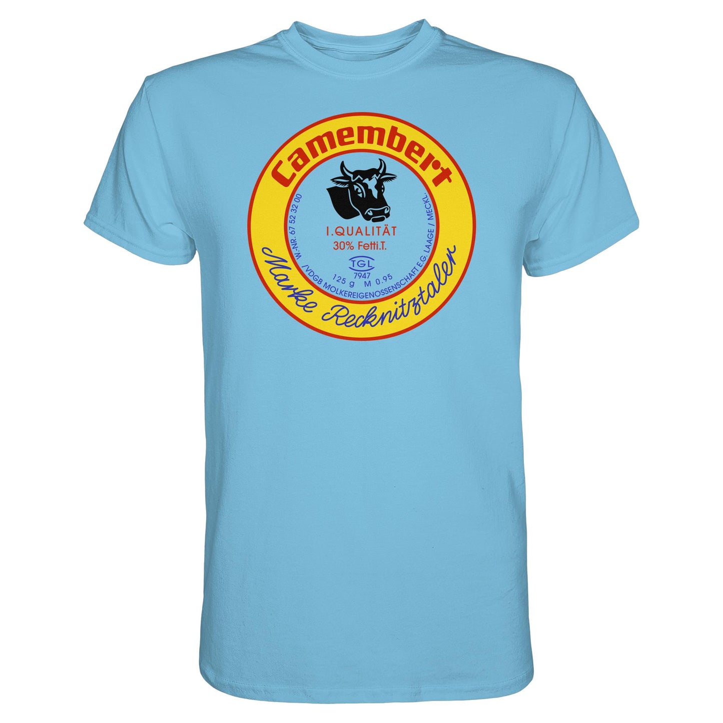 DDR Ostalgie Shirt Unisex • RECKNITZTALER CAMEMBERT - MOLKEREIGENOSSENSCHAFT LAAGE